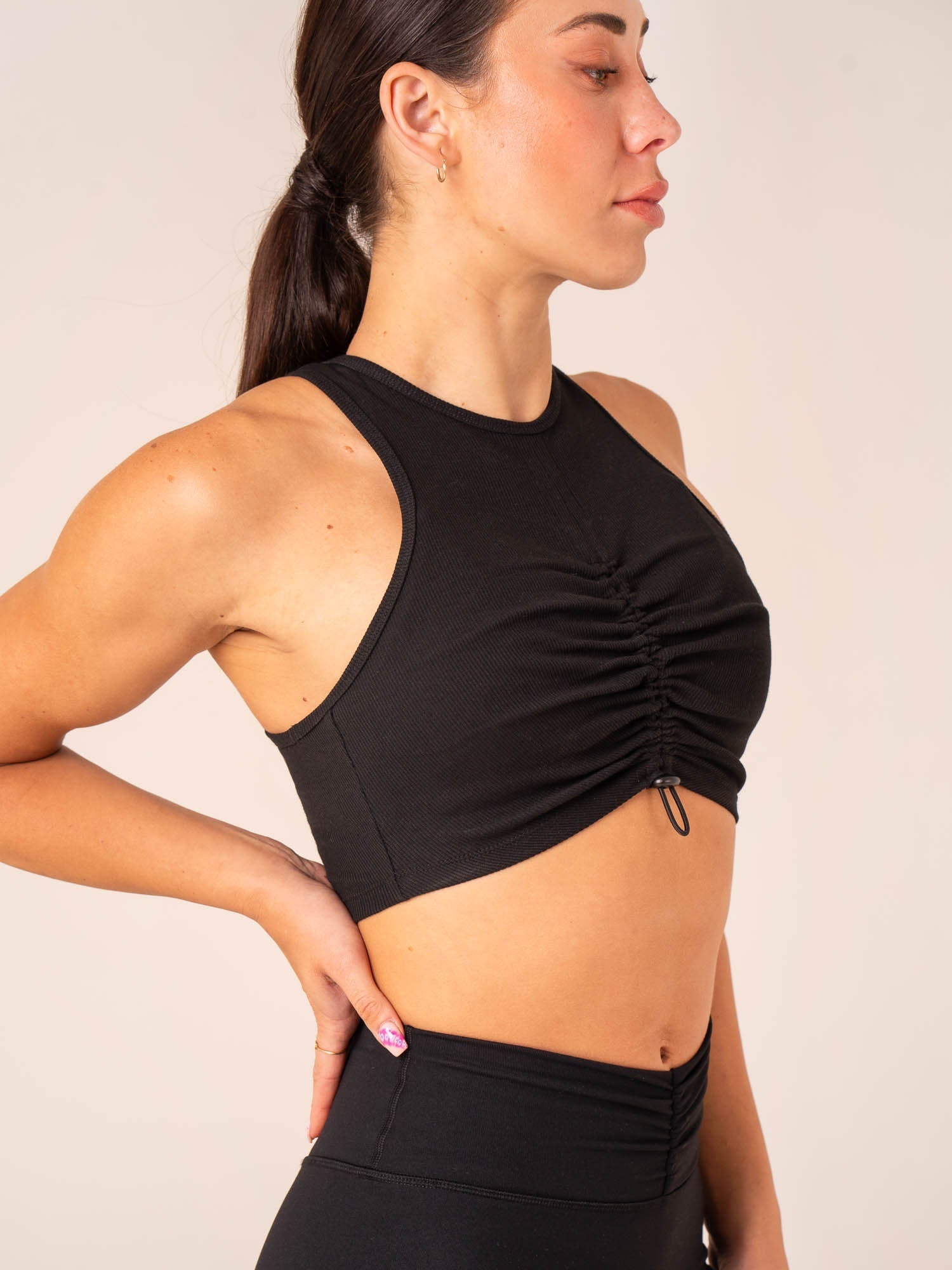 Tempo Rib Tank - Black 3 Tempo Rib Tank - Black