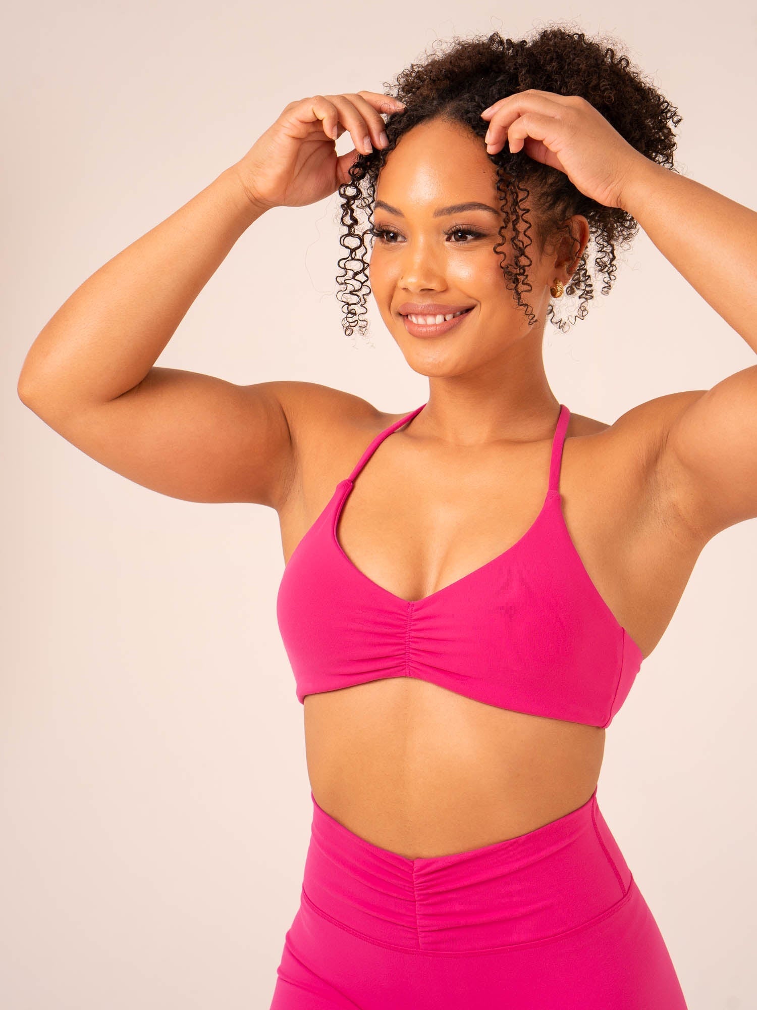 Tempo Sports Bra - Hot Pink 4 Tempo Sports Bra - Hot Pink