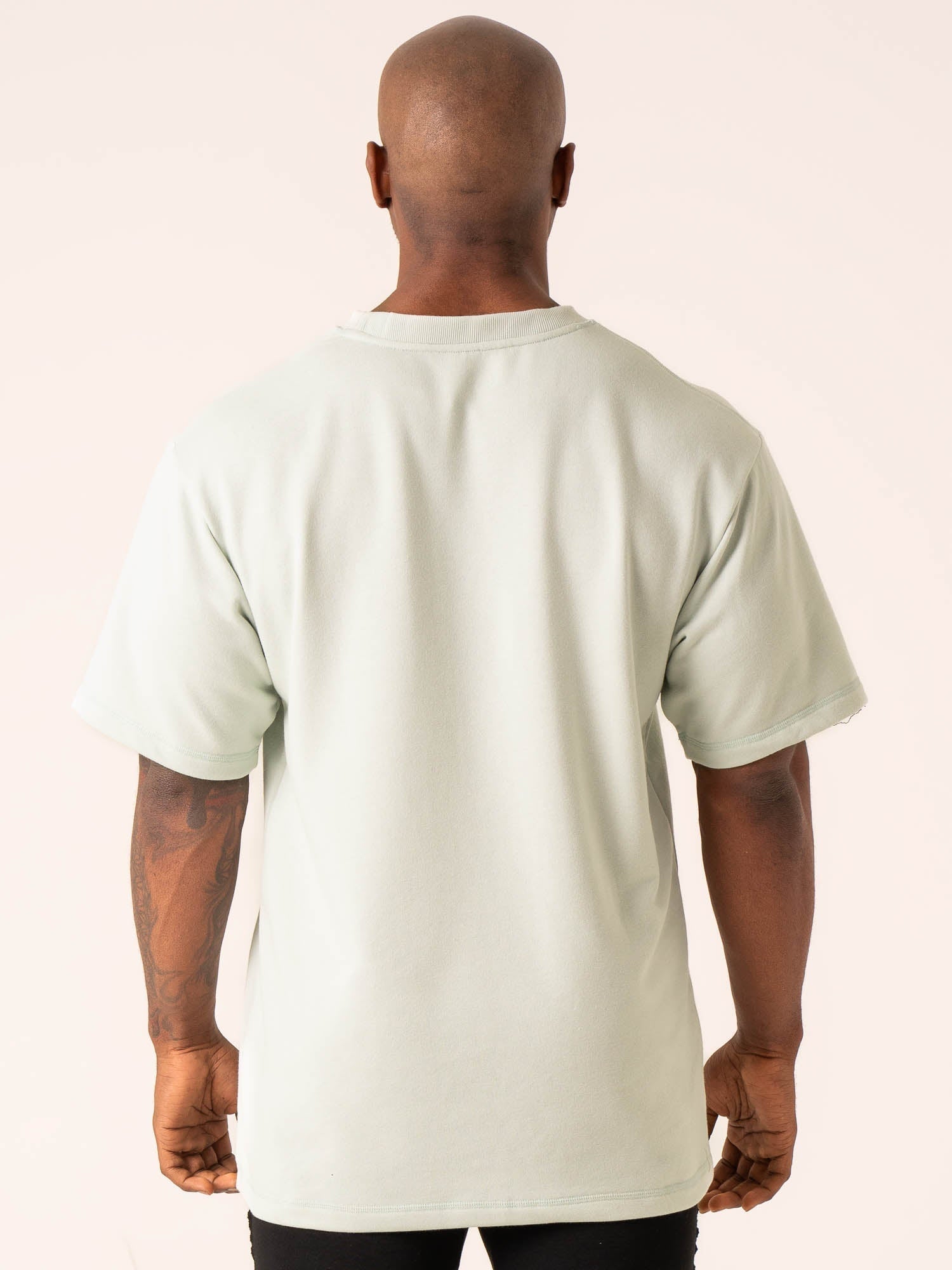 Throwback Oversized Fleece T-Shirt - Seafoam 2 Throwback Oversized Fleece T-Shirt - Seafoam