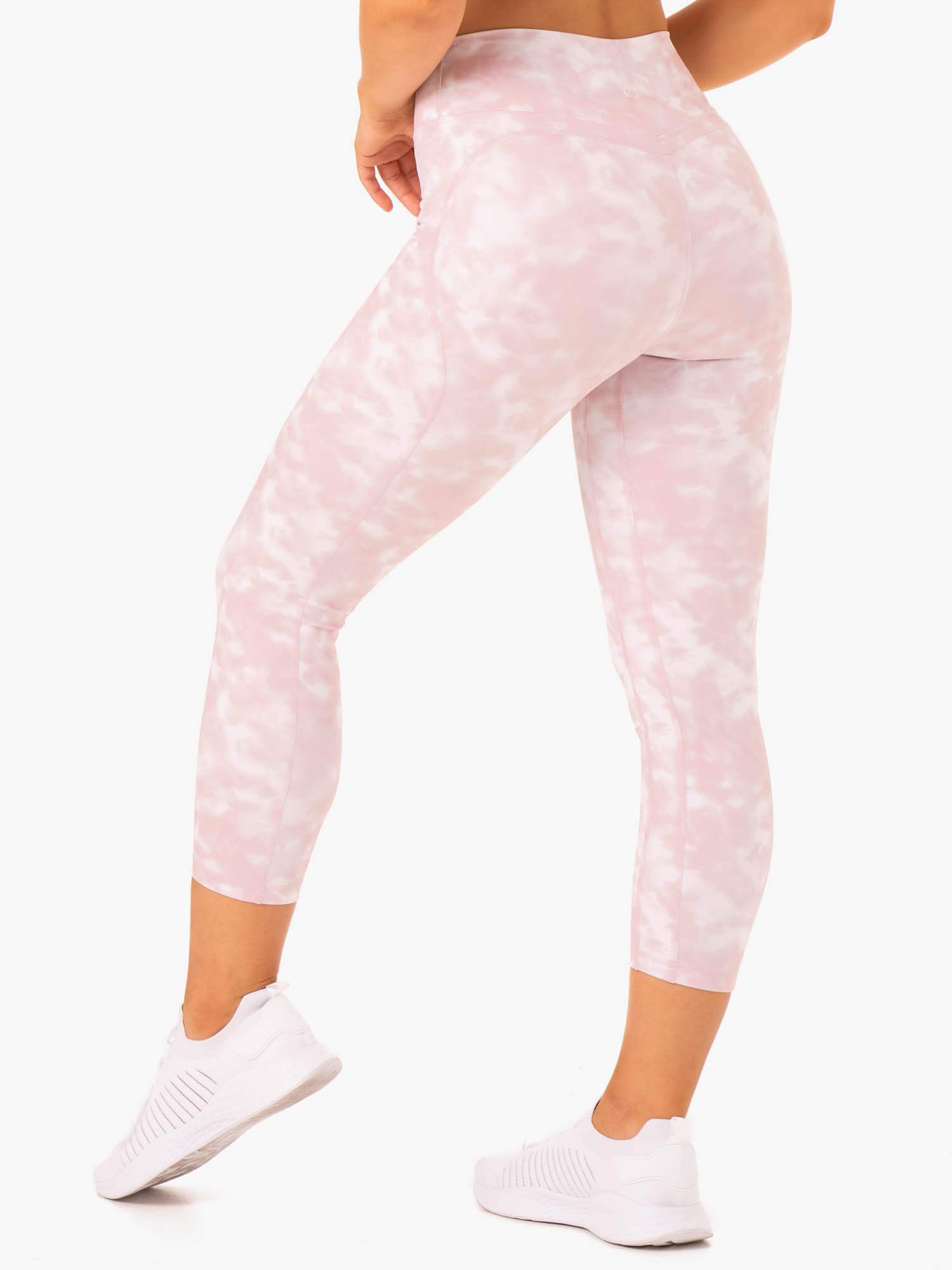 Tie Dye 7/8 Leggings - Mauve Pink Tie Dye 3 Tie Dye 7/8 Leggings - Mauve Pink Tie Dye