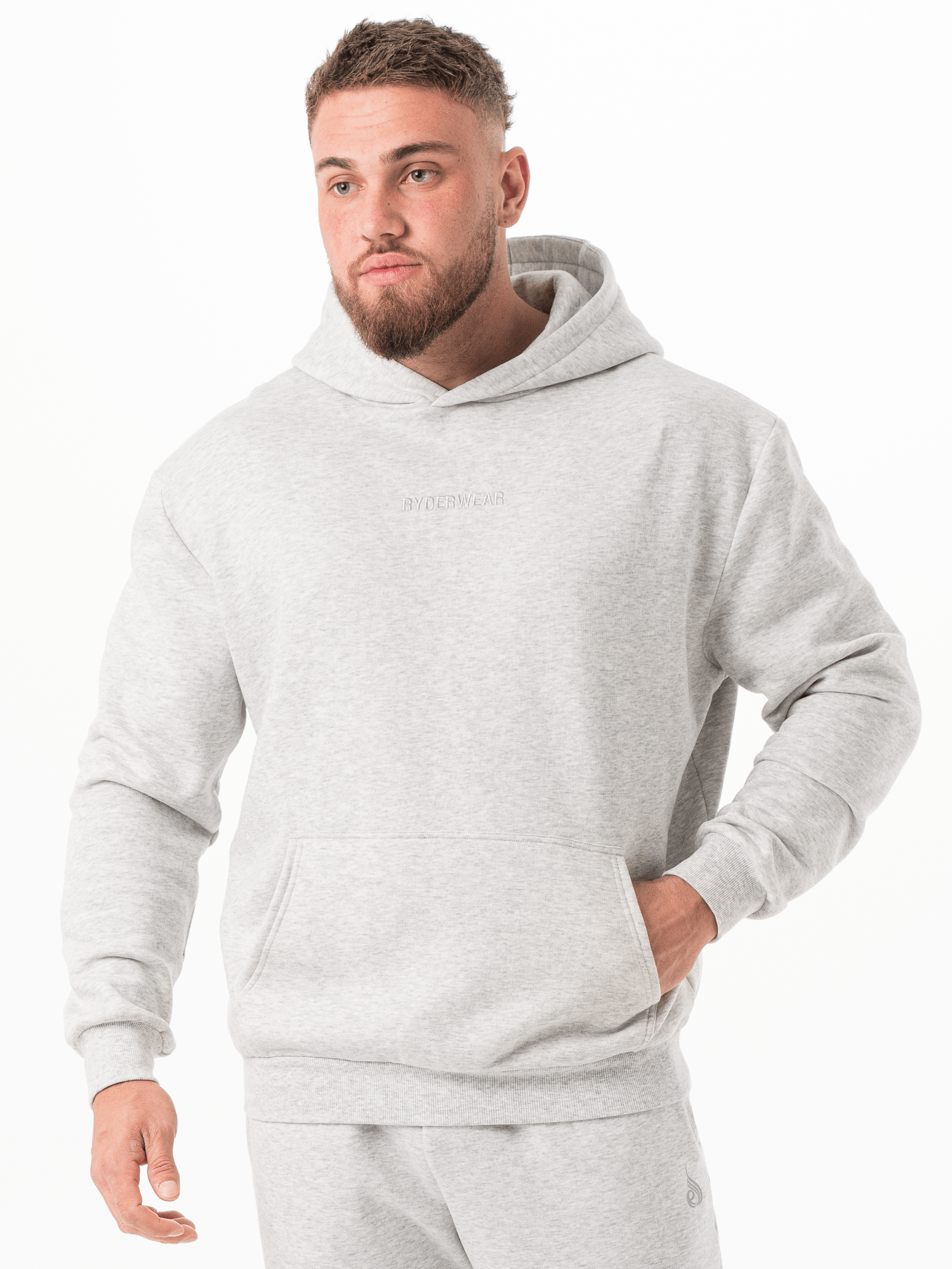 Unisex Hoodie - Snow Marl 1 Unisex Hoodie - Snow Marl