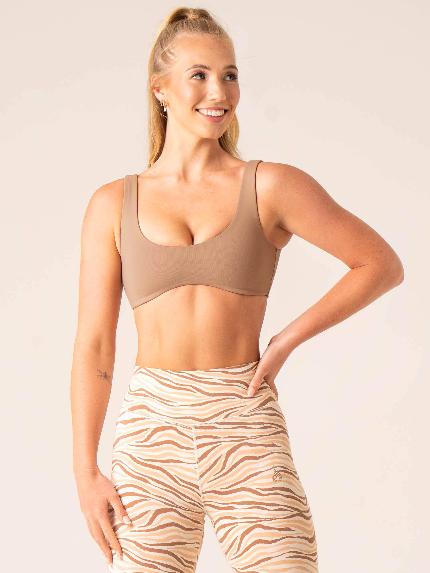 Unstoppable Lounge Bra - Mocha 1 Unstoppable Lounge Bra - Mocha