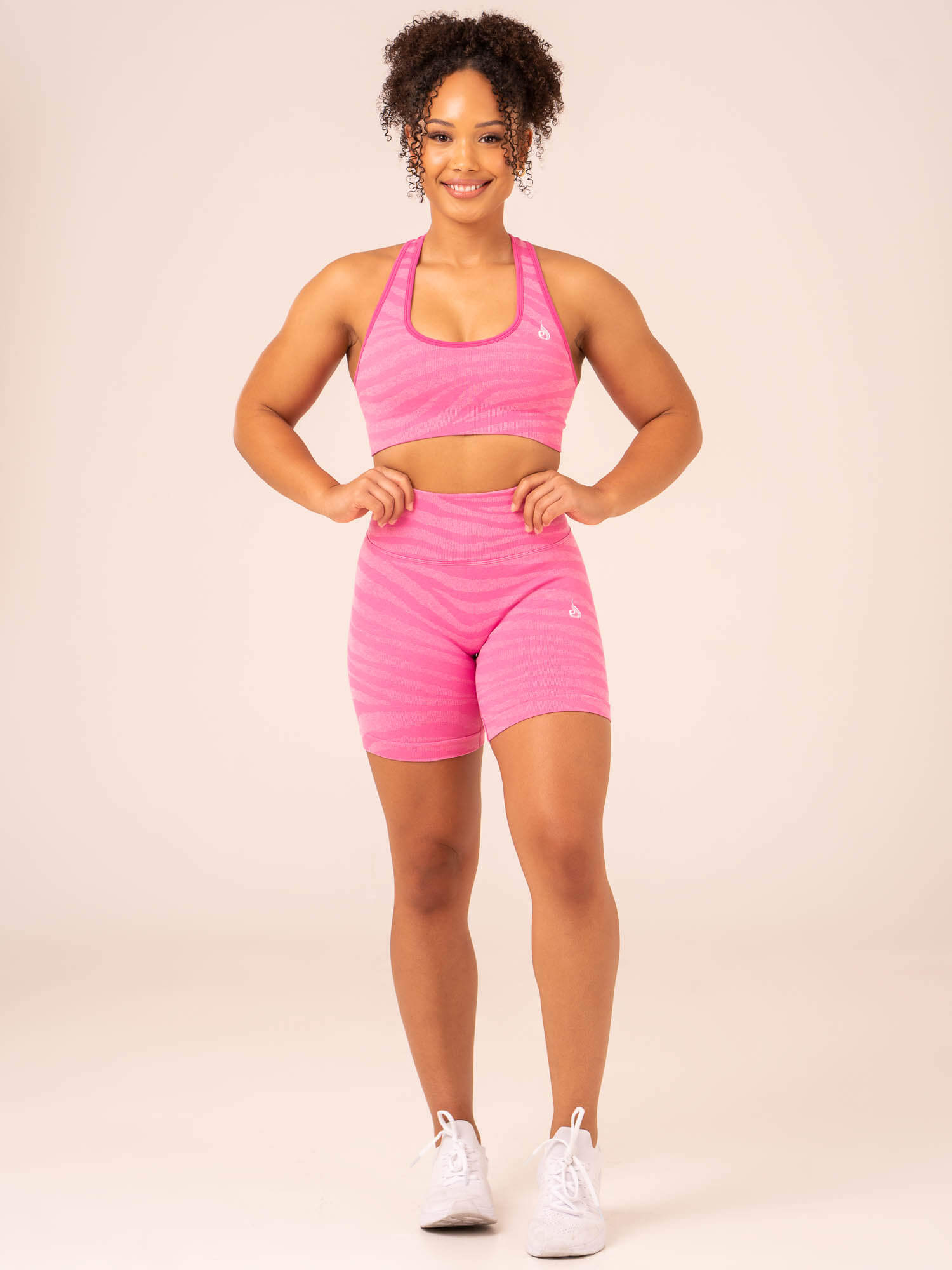 Zebra Seamless Sports Bra - Pink Zebra 5 Zebra Seamless Sports Bra - Pink Zebra