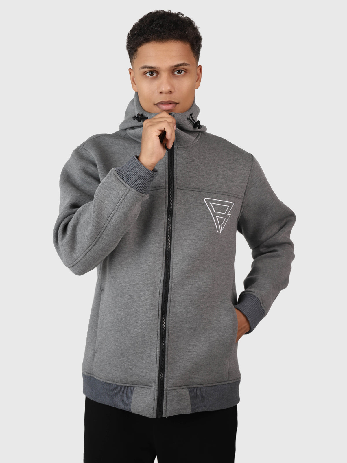 Stickers Men Sweater | Dark Grey Melee 1 Stickers Men Sweater | Dark Grey Melee