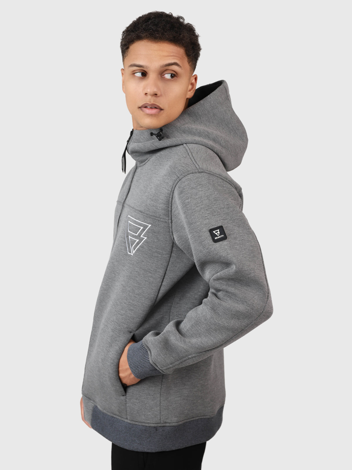 Stickers Men Sweater | Dark Grey Melee 4 Stickers Men Sweater | Dark Grey Melee