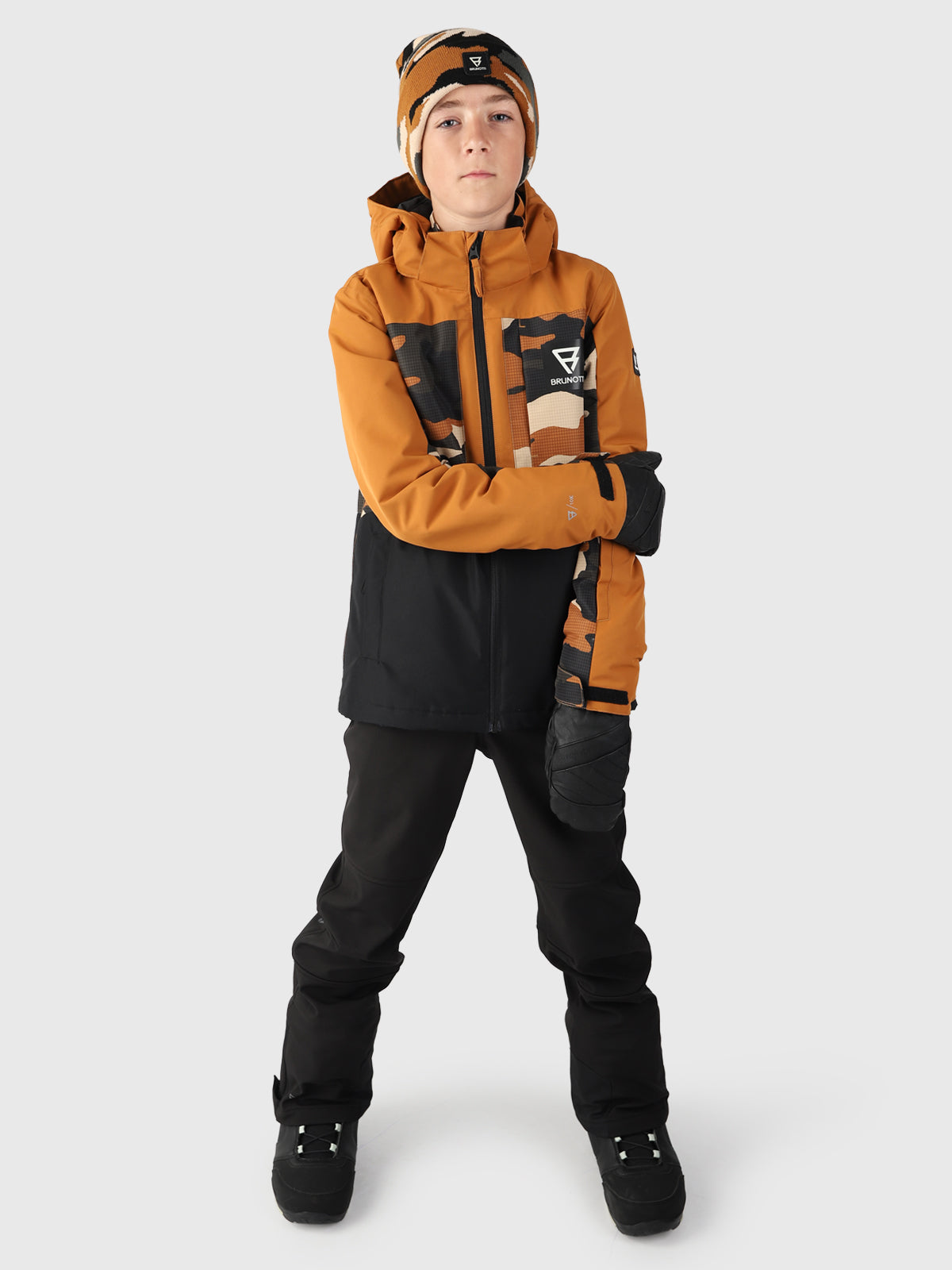 Aratiny-AO Boys Snow Jacket | Brown 5 Aratiny-AO Boys Snow Jacket | Brown