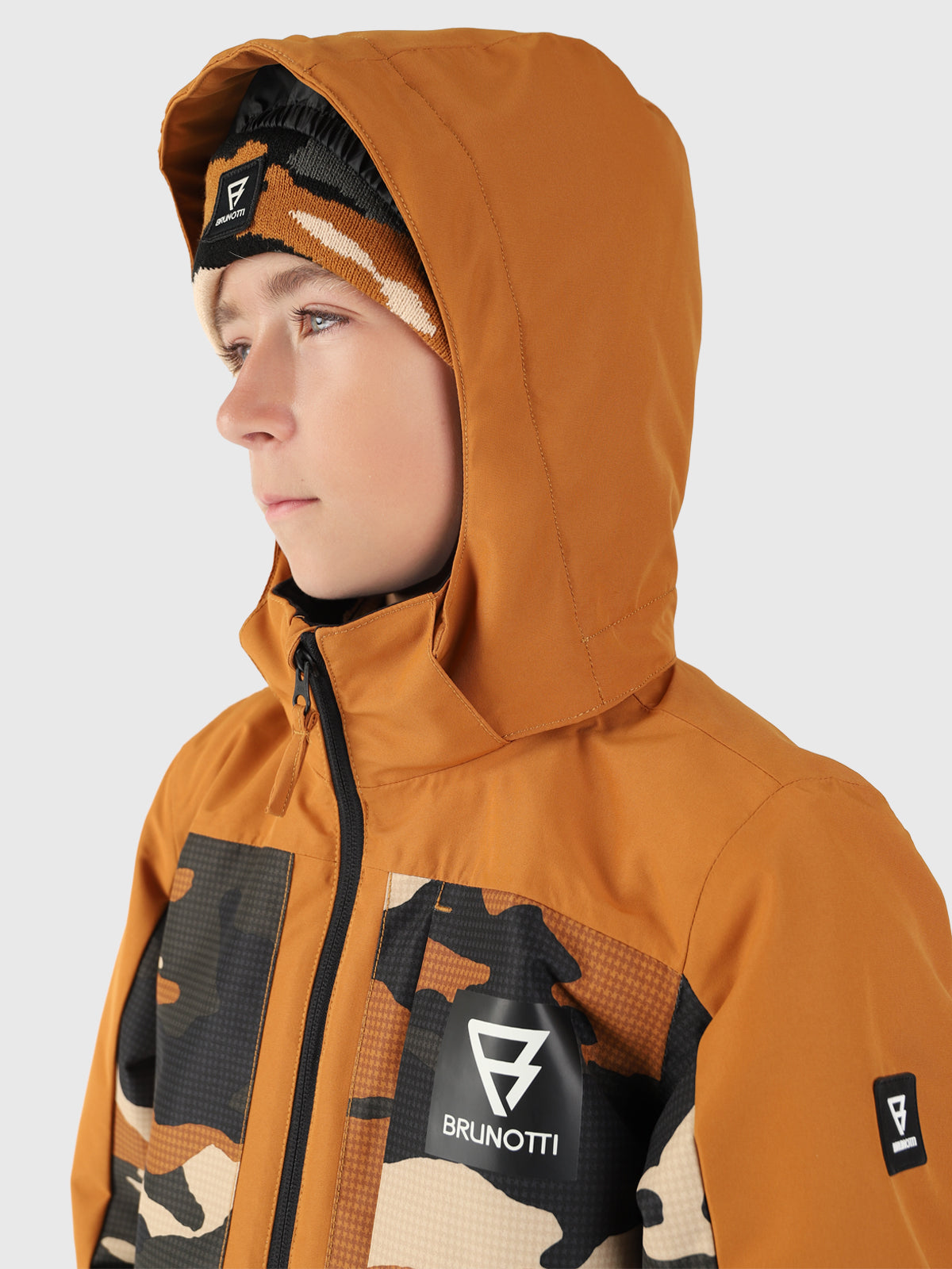 Aratiny-AO Boys Snow Jacket | Brown 6 Aratiny-AO Boys Snow Jacket | Brown