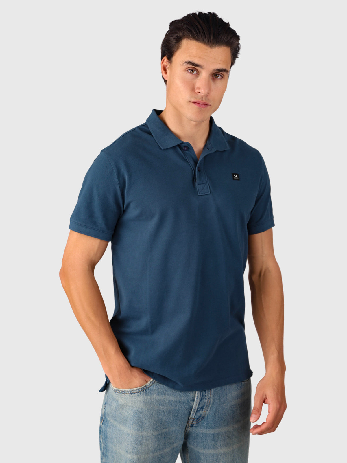 TavECO-N Men Polo Shortsleeve | Night Blue