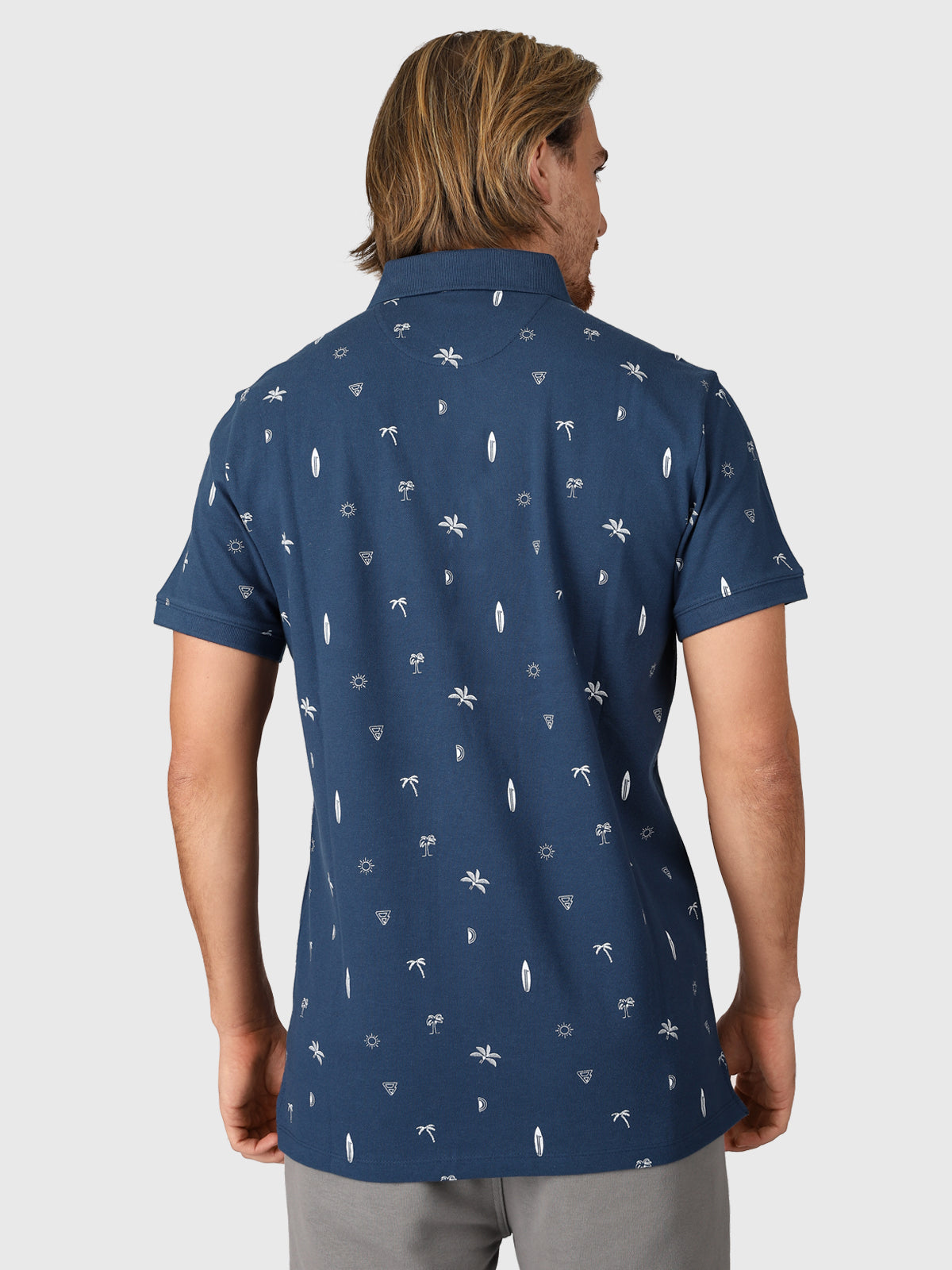 Addax-AO Men Polo Shortsleeve | Blue 3 Addax-AO Men Polo Shortsleeve | Blue