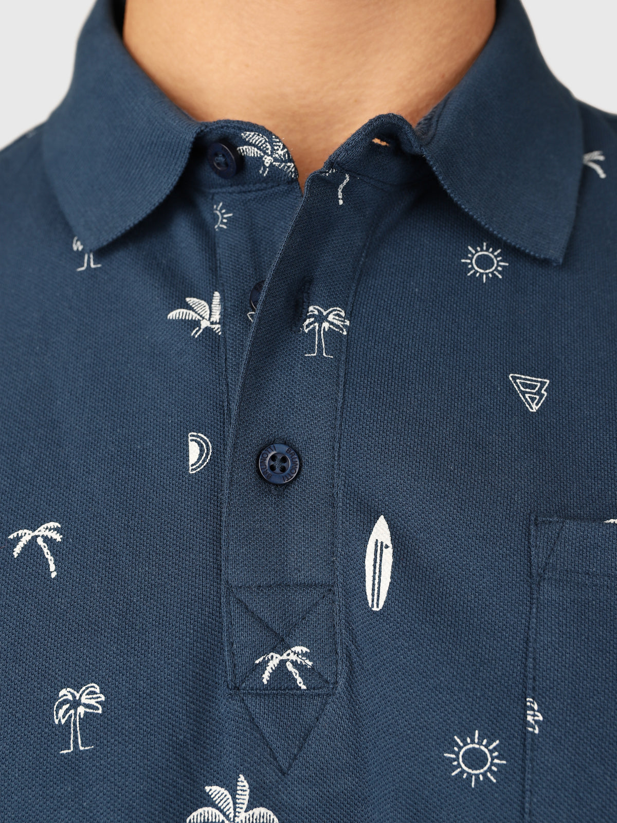 Addax-AO Men Polo Shortsleeve | Blue 5 Addax-AO Men Polo Shortsleeve | Blue