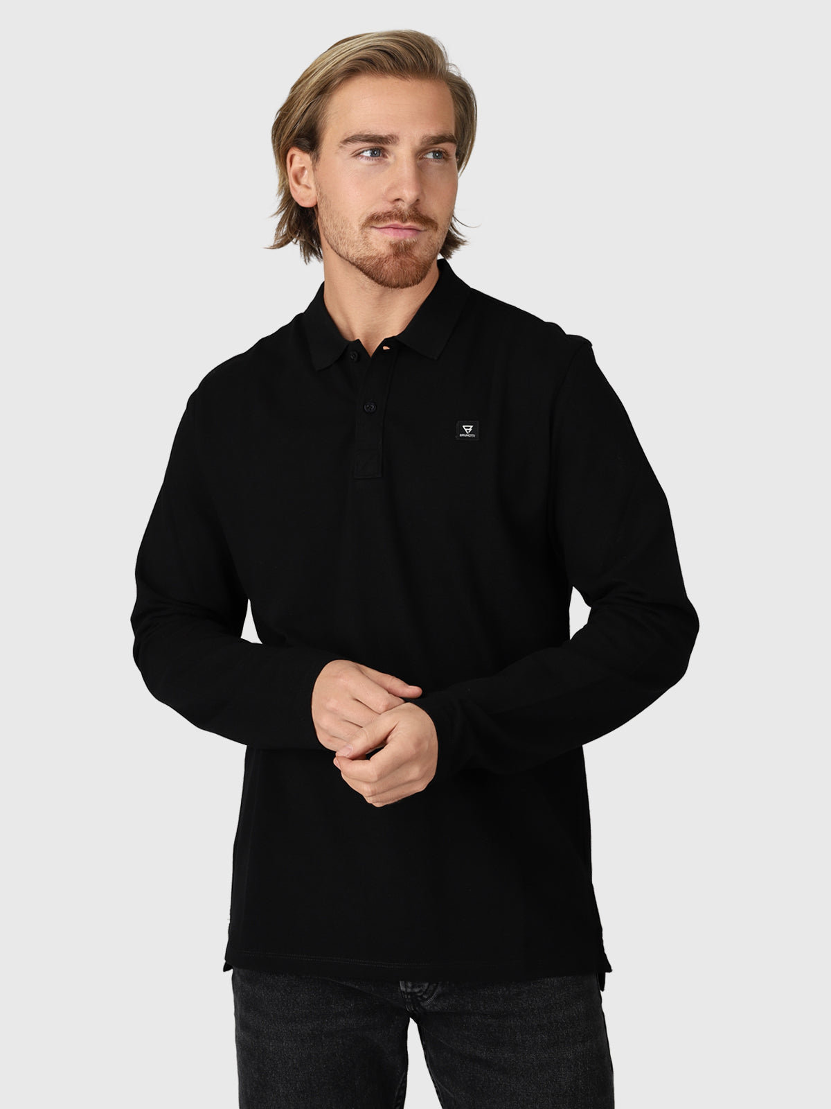 Manica Men Polo Longsleeve | Black 1 Manica Men Polo Longsleeve | Black
