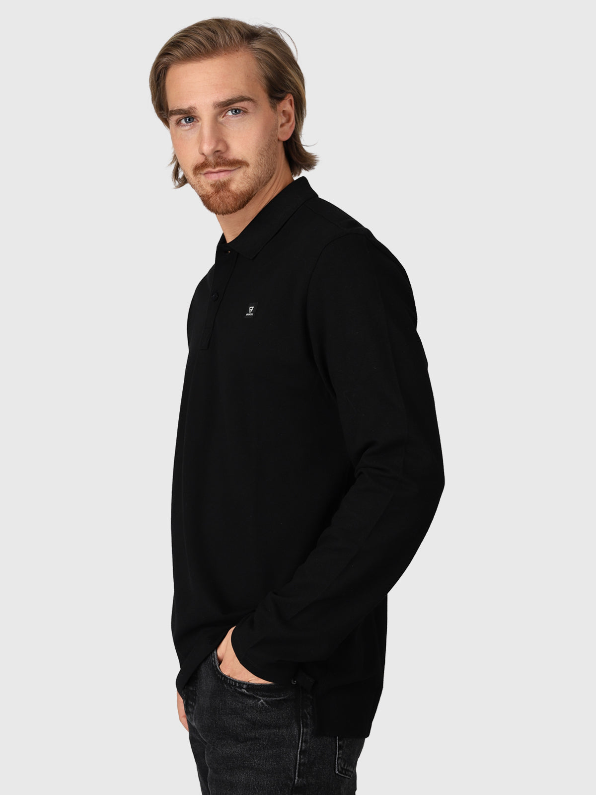 Manica Men Polo Longsleeve | Black 4 Manica Men Polo Longsleeve | Black