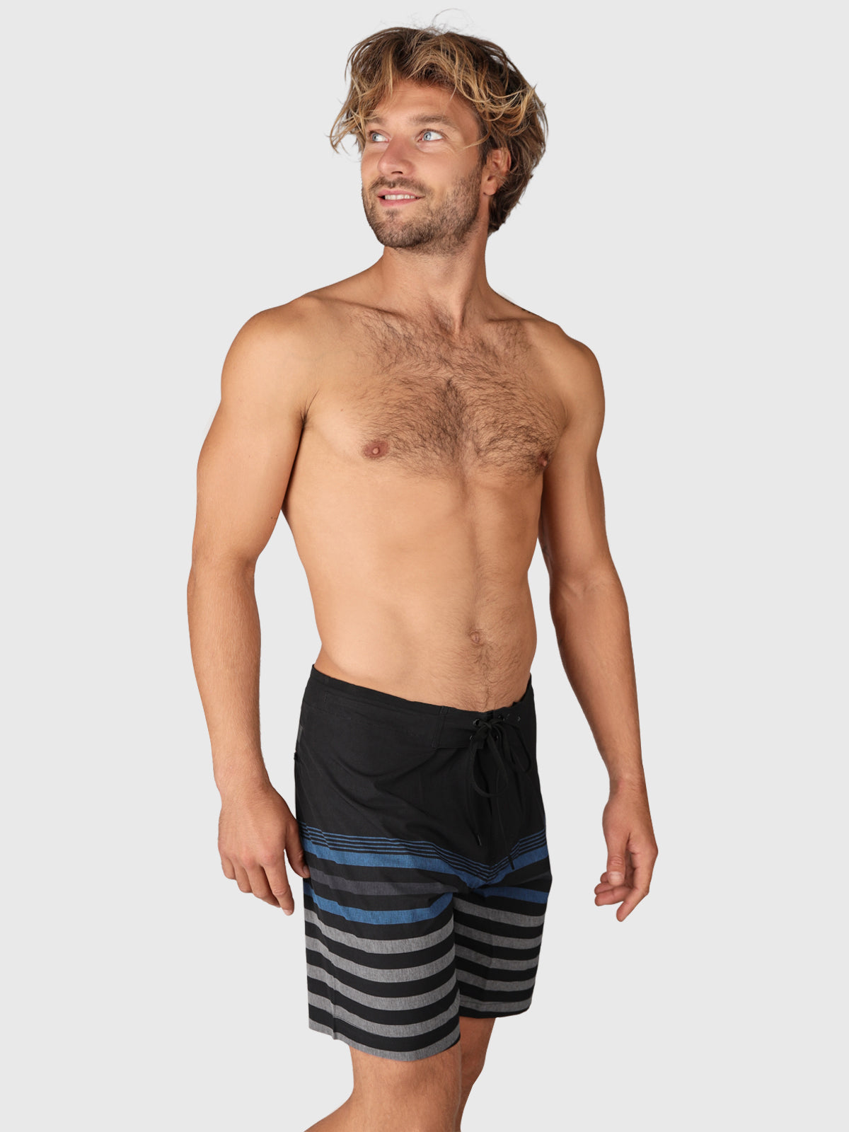 Paitor-Stripe Men Boardshorts | Black 4 Paitor-Stripe Men Boardshorts | Black