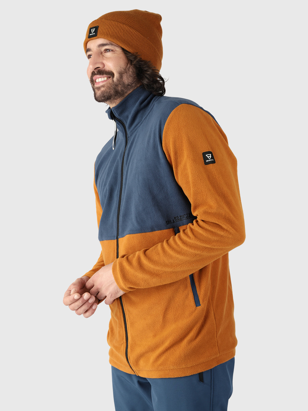 Scott Men Fleece Jacket | Brown - The Active Life Collective