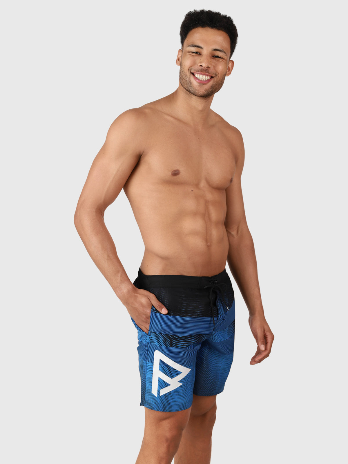 Archal Men Long Swim Shorts | Blue 1 Archal Men Long Swim Shorts | Blue