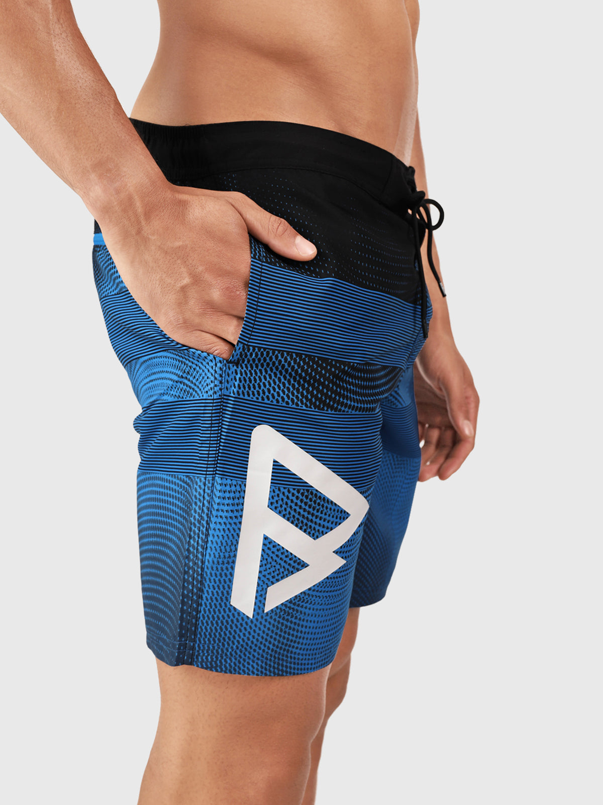 Archal Men Long Swim Shorts | Blue 2 Archal Men Long Swim Shorts | Blue