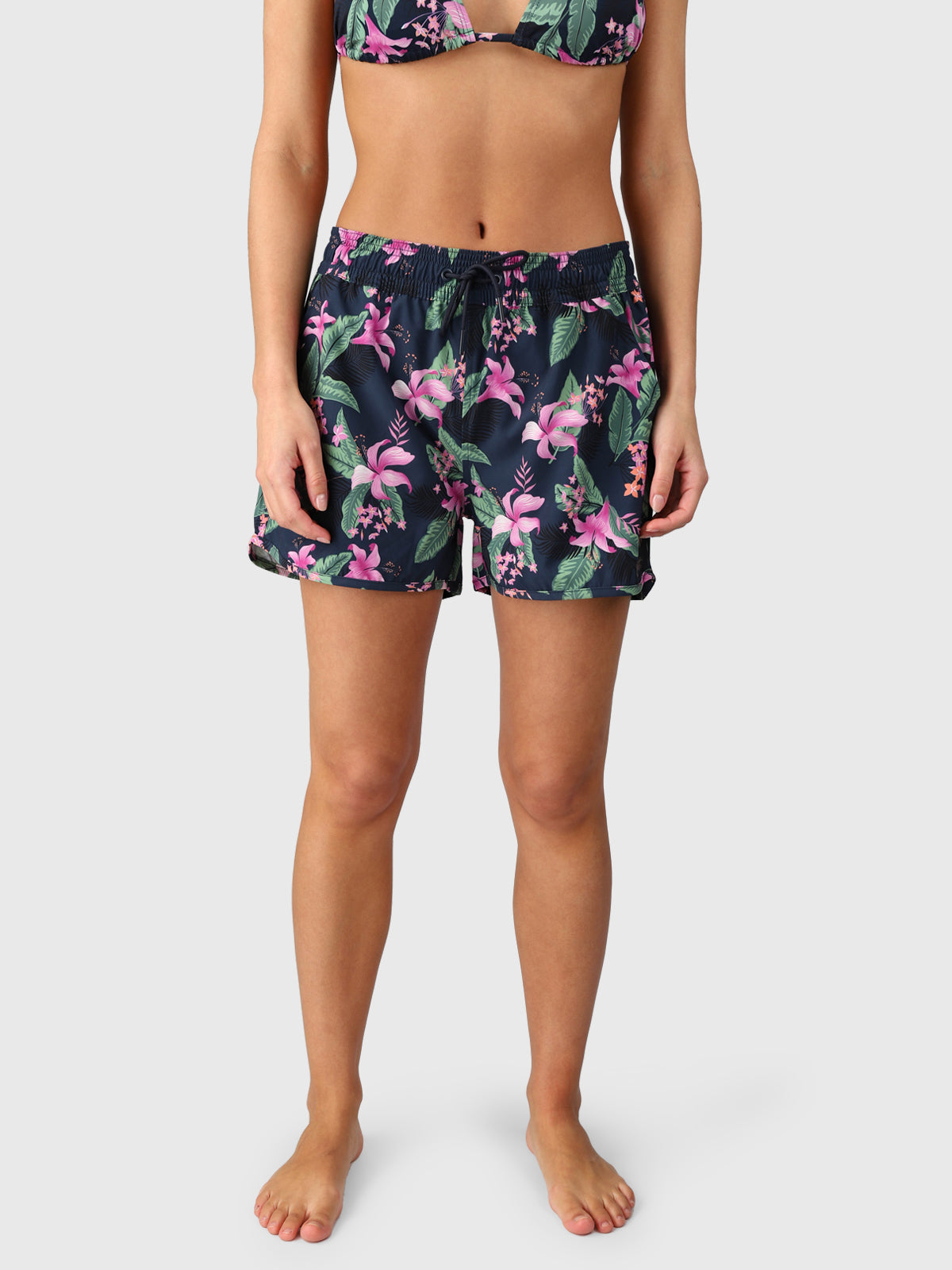 Toluca-Tropicana Women Swim Shorts | Indigo Blue 2 Toluca-Tropicana Women Swim Shorts | Indigo Blue