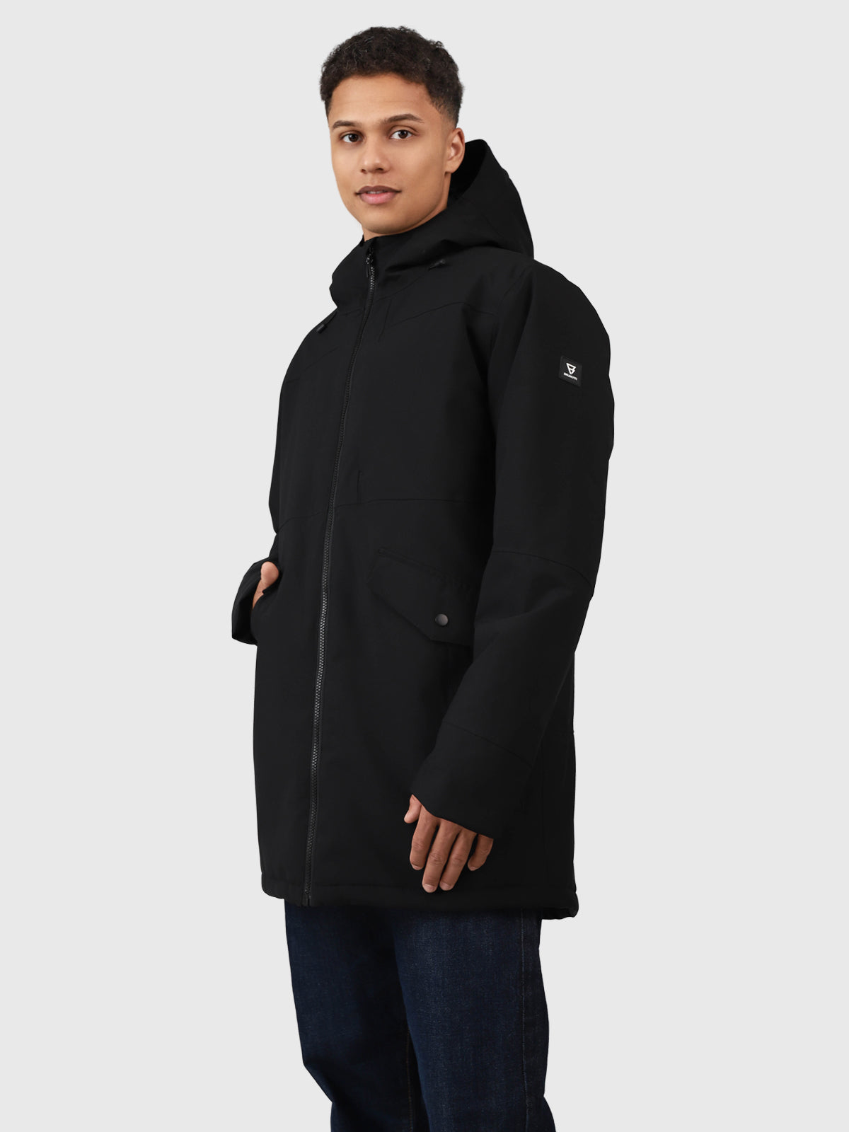 Nelson Men Parka Rain Jacket | Black 4 Nelson Men Parka Rain Jacket | Black
