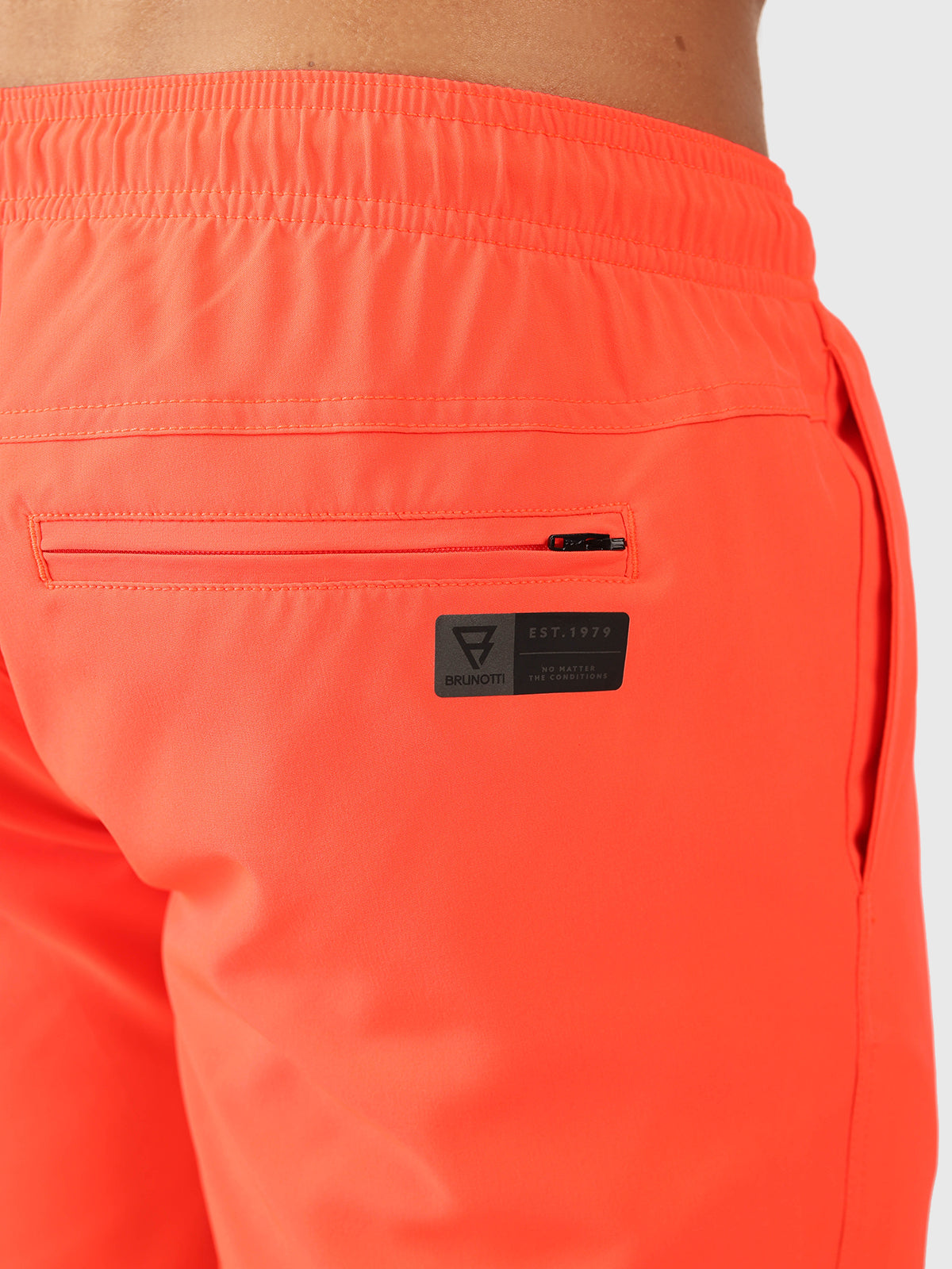 Bru-conic Men Swim Shorts | Neon Orange 5 Bru-conic Men Swim Shorts | Neon Orange