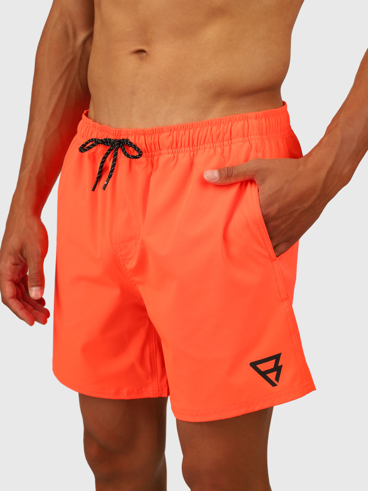 Bru-conic Men Swim Shorts | Neon Orange 6 Bru-conic Men Swim Shorts | Neon Orange