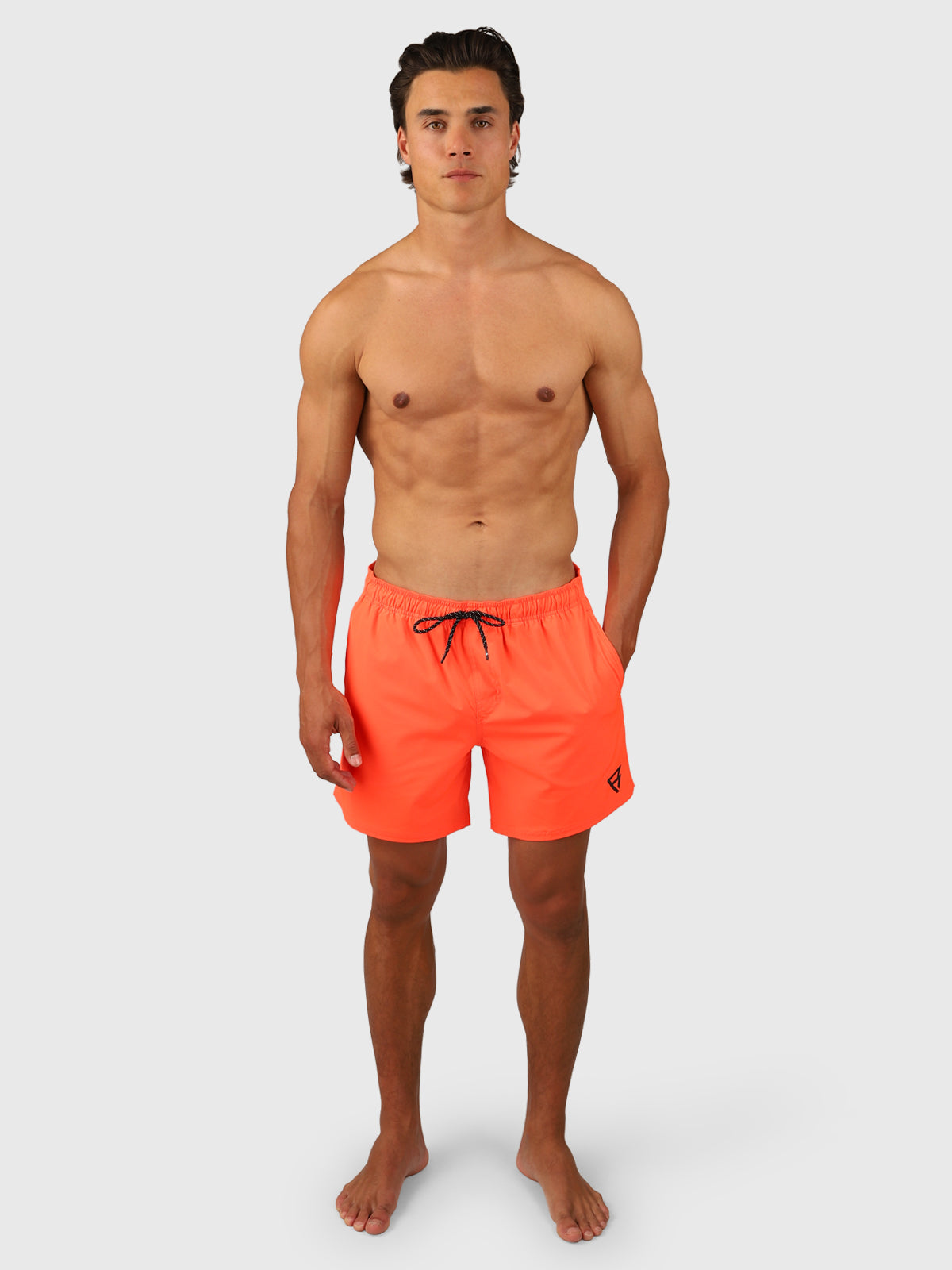 Bru-conic Men Swim Shorts | Neon Orange 8 Bru-conic Men Swim Shorts | Neon Orange