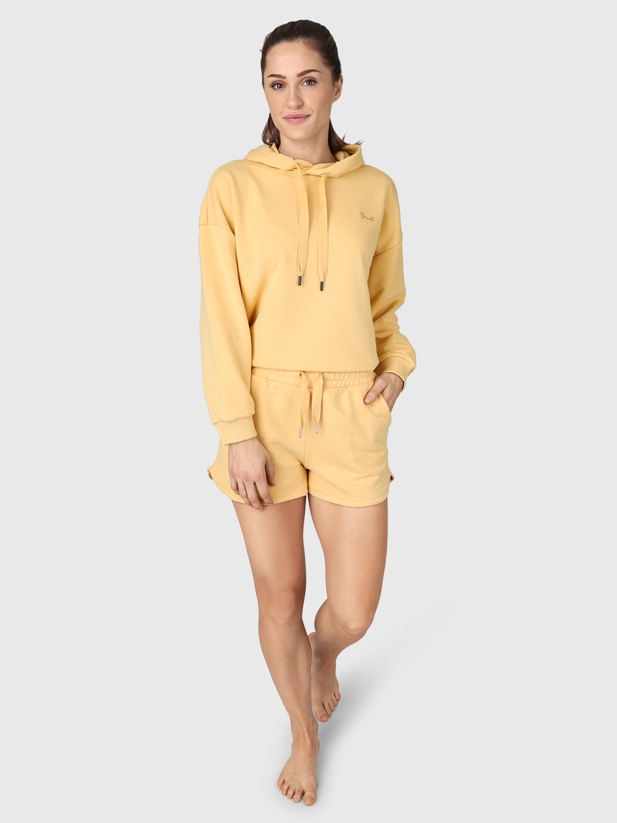 Veronica Women Sweat Shorts | Yellow 4 Veronica Women Sweat Shorts | Yellow