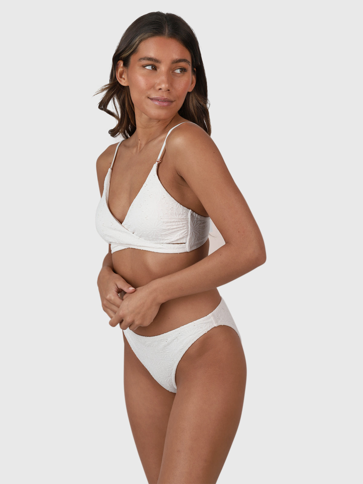 Bella-Broderie Women Bralette Bikini Set | Snow 4 Bella-Broderie Women Bralette Bikini Set | Snow