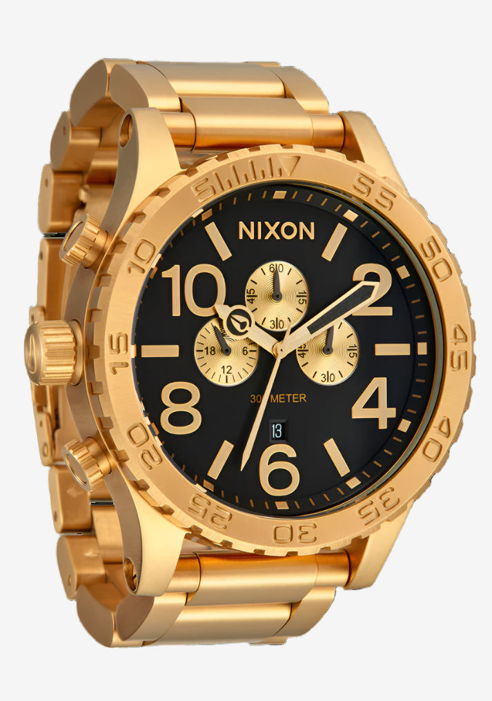 51-30 Chrono All Gold Black Watch
