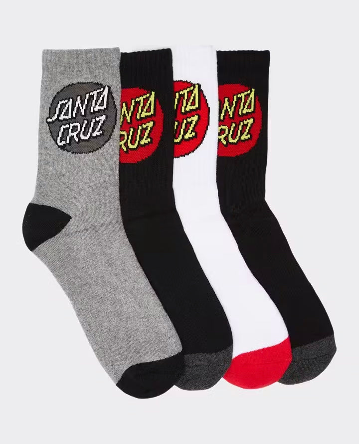 Youth Classic Dot Sock 4 Pack